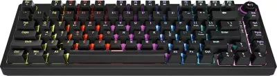 Tastierë mekanike wireless Savio Phenix, Gateron Yellow Pro, 82 taste, RGB, e zezë
