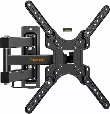Mbajtëse muri për TV VONHAUS 3000295.1, full tilt & swivel, 24-55 inç, VESA deri 400x400, 35 kg, e zezë