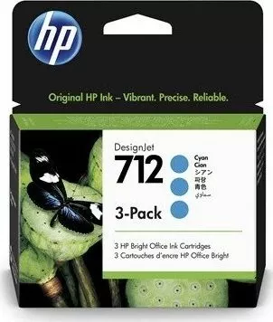 Kartrixh boje HP 712 29 ml 3-pack cian