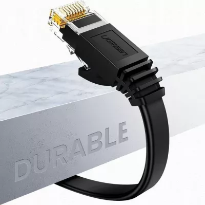 Kabllo Ethernet Ugreen RJ45 Cat6 UTP 2 m, e zezë