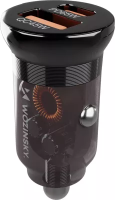 Karikues makine, Wozinsky, WCGWCW, USB-C PD 65W + USB-A QC 3.0 45W, 2 porta, zi
