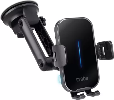 Mbajtës telefoni me karikim wireless SBS TESUPEXTWIR15W, 15W, i zi