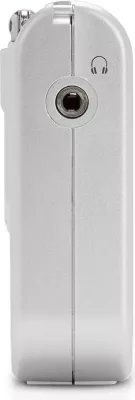 Radio xhepi Aiwa RS-55/SL FM/AM, antenë teleskopike 48 cm, jack 3.5mm, Silver, set me kufje + çantë + rrip + 2x AA bateri