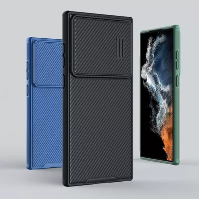 Mbështjellës Nillkin CamShield S Case për Samsung Galaxy S23 Ultra, me mbrojtëse kamere, Jeshil