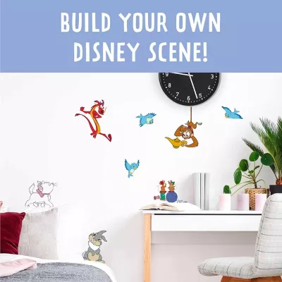 Stikerë muri Paladone Disney Classic Character Wall Decals, vinil të heqshme e rezistente në ujë, mbi 20 copë, 6 fletë