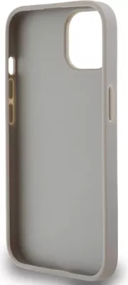 Mbështjellës DKNY Mono Stripe & Metal Logo për iPhone 15/14/13, 6.1", Bezhe