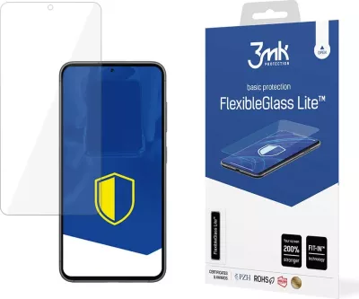 Mbrojtës ekrani 3mk FlexibleGlass Lite për Samsung Galaxy S23 5G, Transparent