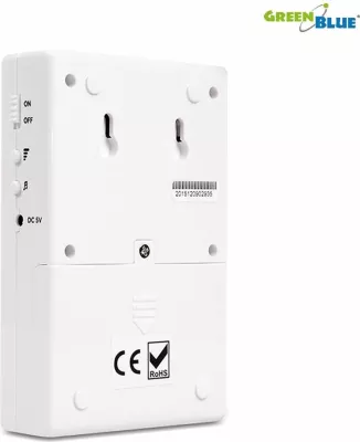 Alarm sinjalizues hyrjeje pa tela GreenBlue GB3400, me sensor PIR, 5 melodi, i bardhë, set sensor + marrës