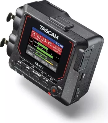 Regjistrues portativ audio TASCAM FR-AV2, 2 kanale, MicroSDHC, USB Type-C, i zi