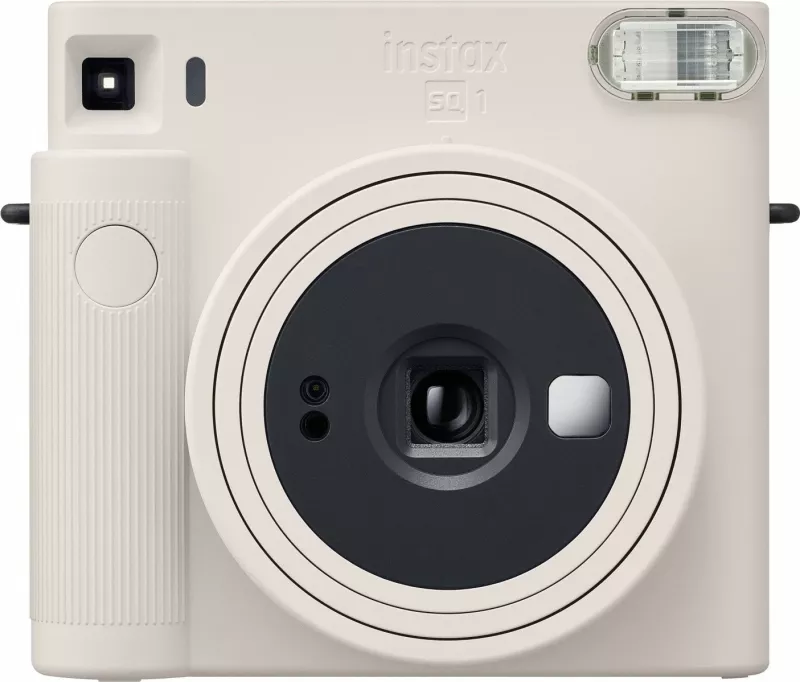 Kamera instant Fujifilm Instax SQ1 format katror, ekspozim automatik, Selfie mode me pasqyrë, blic i integruar, e bardhë