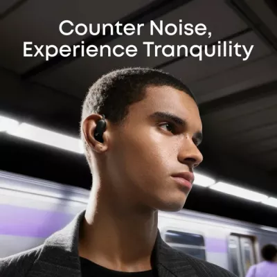 Kufje wireless Anker Soundcore AeroFit 2 Pro A3875G31, Open-Ear + ANC, Hi-Res Audio LDAC, blu