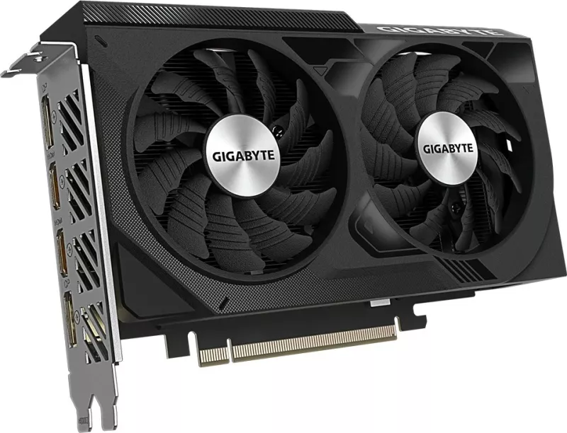 Kartelë grafike Gigabyte GeForce RTX 4060 WINDFORCE OC 8G, 8 GB, GDDR6, e zezë