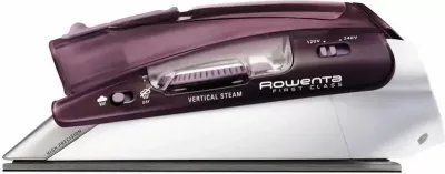 Hekur me avull udhëtimi, Rowenta, First Class DA1511F1, 1000W, depozitë 70 ml, tension i dyfishtë, dorezë e palosshme, bardhë-vjollcë