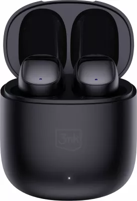 Kufje wireless 3mk FlowBuds, Bluetooth 5.3, të zeza