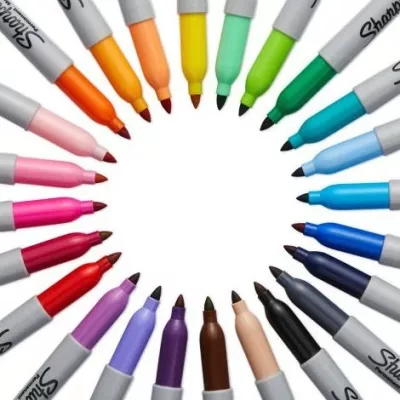 Set markerash Sharpie Fine 20 copë, shumëngjyrëshe, majë e hollë