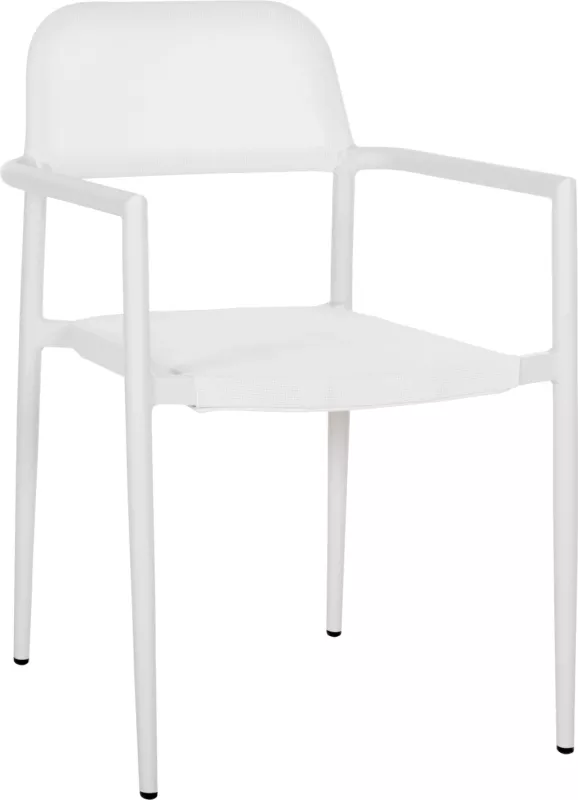 Karrige alumini RONNY FH5998.02 kornizë e bardhë & tekstilene e bardhë 53x51x80H cm