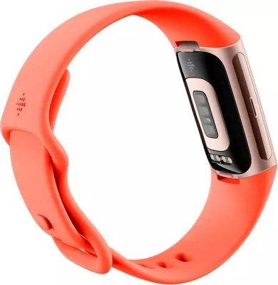 Smartwatch Fitbit Charge 6, AMOLED, GPS, NFC, 7 ditë bateri, coral