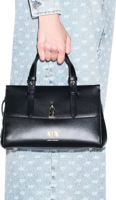 Çantë krahu për femra Armani Exchange XW003055 AF28605, e zezë