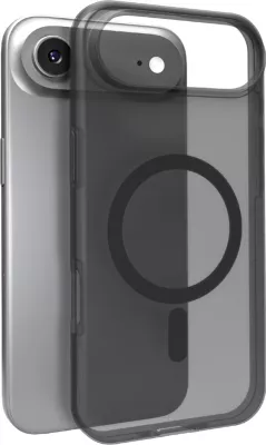 Mbështjellës Puro Daylight për iPhone 17 Air, MagSafe, silikon, gjysmë-transparent, zi