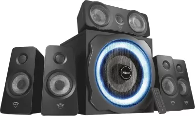 Sistemi i Altoparlantëve Trust GXT 658 Tytan, 5.1 Kanale, 90 W, i Zi