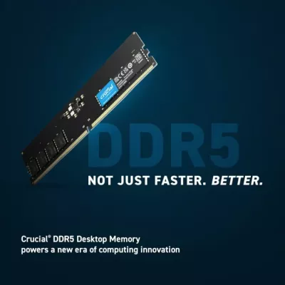 RAM Memorje Crucial CT8G48C40U5 8GB DDR5-4800 UDIMM CL40 1.1V, e zezë