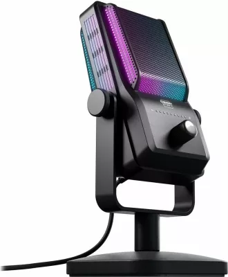 Mikrofon tavoline Cherry Ngale R, USB, 24 bit, 96 kHz, RGB, i zi