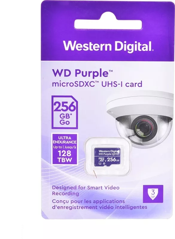 Kartë memorie Western Digital WD Purple SC QD101, 256GB, Class 10