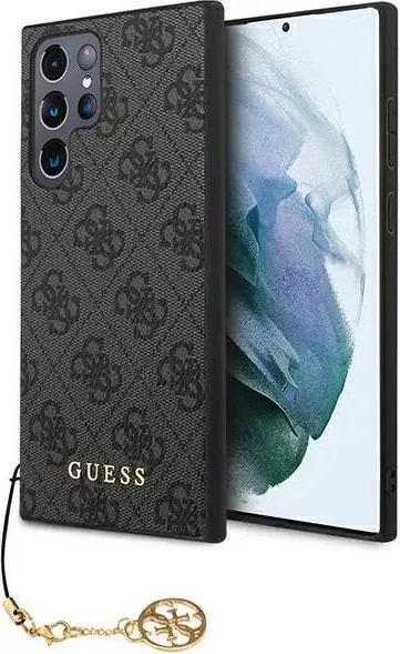 Mbështjellës Guess 4G Charms për Samsung Galaxy S23 Ultra, Gri