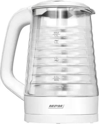 Ibrik elektrik MPM MCZ-124, 1.7 L, 2200 W, Bardhë