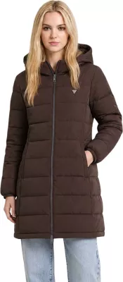 Jakne e gjatë puffer për femra Guess Active NEW ALETA V4YL05 WF3X0, kafe [Madhësia: L]