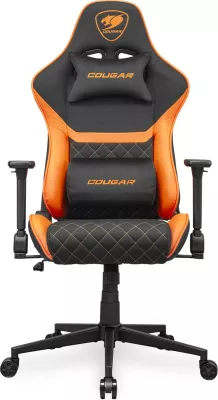 Karrige gaming Cougar Armor One V2 F, PVC/Stof, e zezë/portokalli