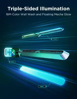 Set shufra ndriçimi smart gaming Govee Smart Gaming Lights Pro RGBIC Wi‑Fi/Bluetooth Matter 2 copë