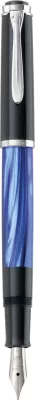 Stilograf Pelikan M205, medium, ngjyrë blu mermeri