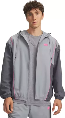 Jakne shiu për meshkuj Under Armour UA Rival Woven CB 77-6013415, gri [Madhësia: XL]