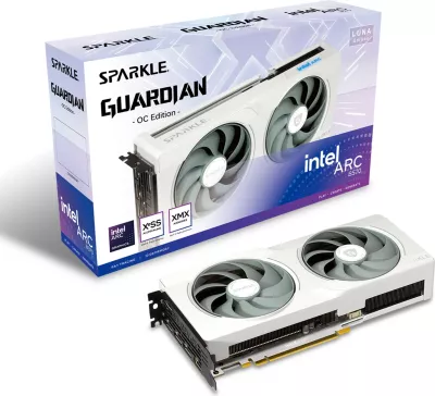Kartelë grafike Sparkle Arc B570 Guardian Luna OC 10GB, GDDR6, e bardhë