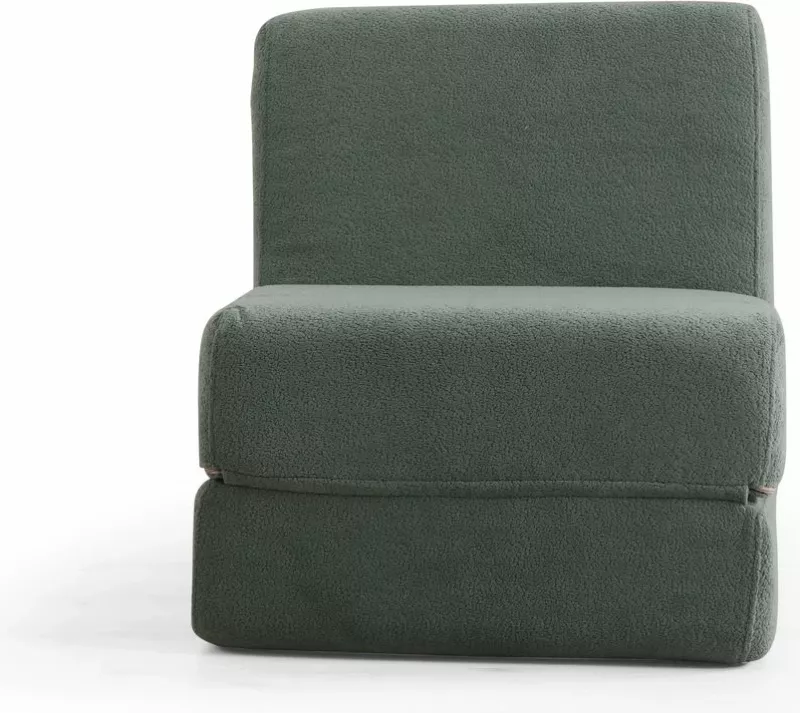 Krevat-kolltuk një vendësh Atelier del Sofa, Origami, ngjyrë e gjelbër