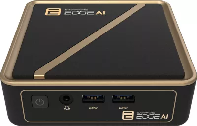 Kompjuter Mini PC barebone Sapphire EDGE AI 370, Ryzen AI 300, Radeon 890M, HDMI 2.1, VESA, i zi/ari