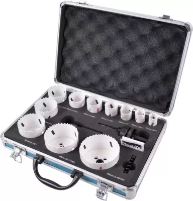 Set sharra rrethore Makita D-47298, 14 copë, me valixhe