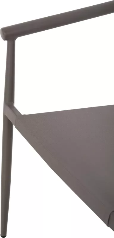 Karrige për kopsht SERLY FH6052.04, alumin, tekstilene, ngjyrë shampanjë, 56x61x74.5 cm