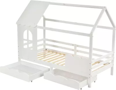 Krevat për fëmijë Montessori Domer FH710.03, i bardhë