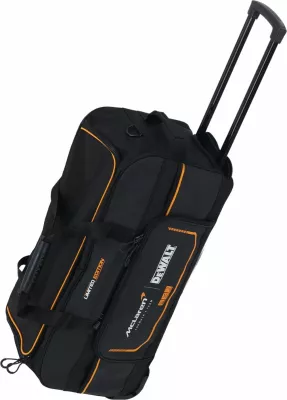 Çantë veglash me rrota DeWalt x McLaren DWST83522-9 70×33×33 cm 25 kg e zezë/portokalli