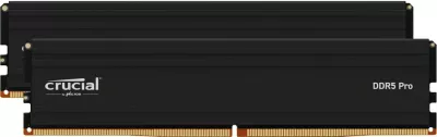 RAM Memorje Crucial DDR5 Pro 48GB (2x24GB) 5600MHz, UDIMM, me heatsink, e zezë