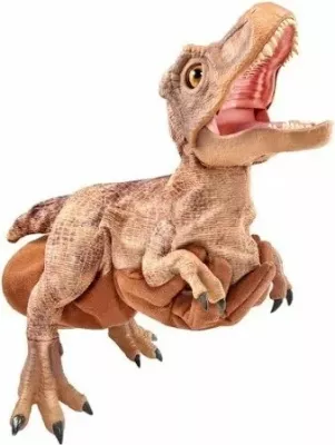 Kukull interaktive WOW Stuff Puppetronic Real FX Baby T-Rex Jurassic Park, bronzi