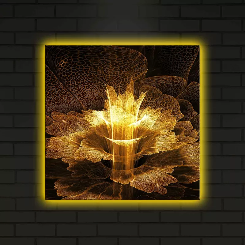 Pikturë dekorative me drita LED, Wallity, 4040DACT-6, shumëngjyrëshe, 40x40cm