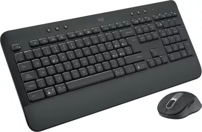 Tastierë Logitech Signature MK650 Combo, Wireless, Bluetooth, Membranë, QWERTY, Grafit, Maus përfshirë