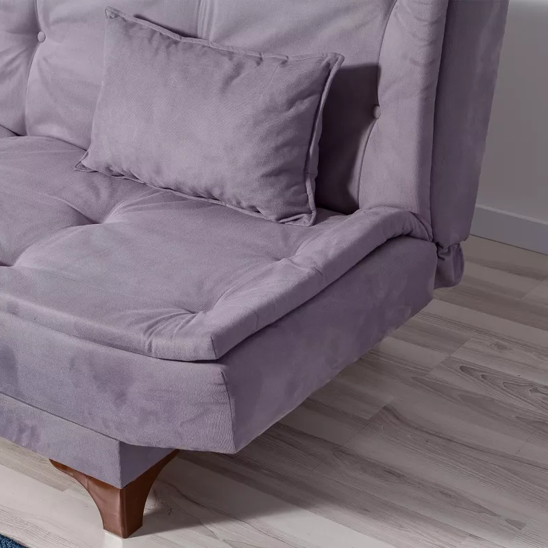 Krevati divan 3-vendësh, Atelier del Sofa, Kelebek, ngjyrë gri