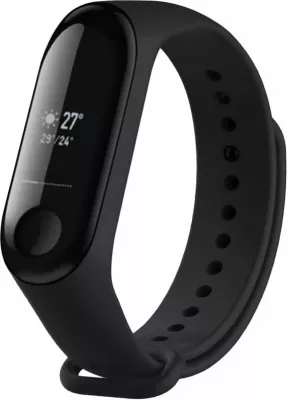 Rrip silikoni Fixed FIXSSTB-1414-BK për Xiaomi Mi Band 3/4, 22 mm, i zi