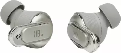 Kufje JBL Tour Pro 2 TWS pa kabllo me mikrofon, ANC adaptiv, kuti karikimi smart me ekran, Bluetooth 5.3, 40 orë, Champagne