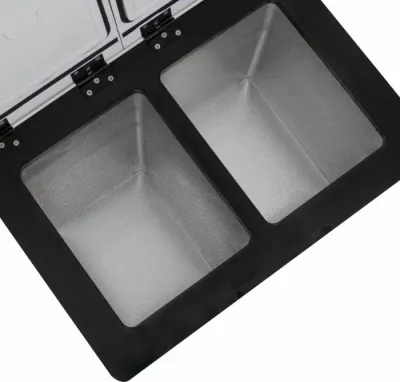 Ftohës portativ me kompresor CAMRY CR8076 38 L, dy ndarje (15 L + 23 L), deri -20°C, gri