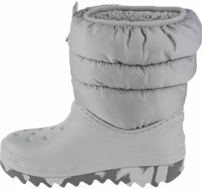 Çizme për fëmijë Crocs Classic Neo Puff, gri [Madhësia: W29 L30] [Gjinia: Fëmijë] [Gjinia: Vajza]